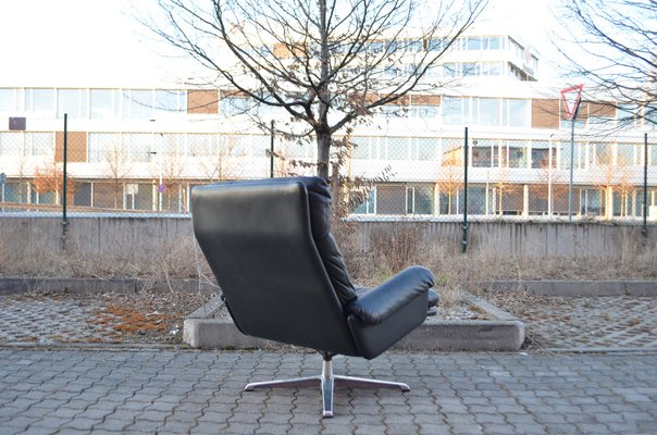 Black Swivel Lounge Chair by Carl Straub, 1960s-UF-1264687