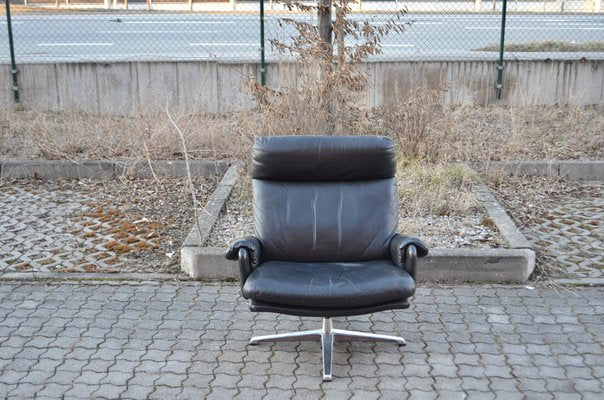 Black Swivel Lounge Chair by Carl Straub, 1960s-UF-1264687