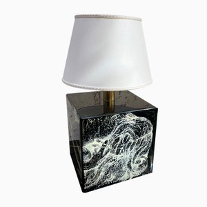 Black Table Lamp from Studio E. F. Viareggio, 1970s-OLY-1438464