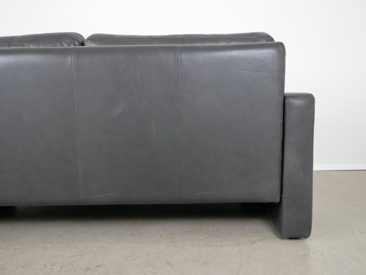 Black Two-Seater Sofa in Leather by F.W. Möller for Cor, 2000s-JV-2027166