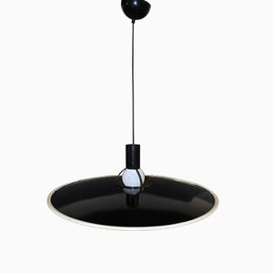 Black & White Sheet Metal Ceiling Lamp from FLOS, 1980s-BCR-848065