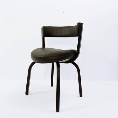 Black Wood and Leather 404 Dining Chair from Thonet-JG-1239512