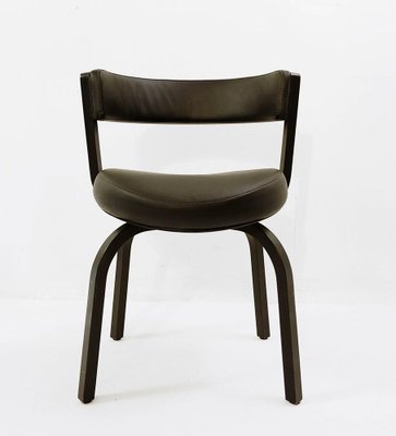 Black Wood and Leather 404 Dining Chair from Thonet-JG-1239512