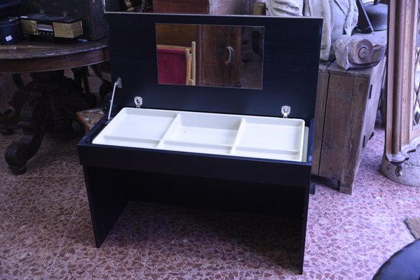 Black Wood Dressing Table-RAQ-897628