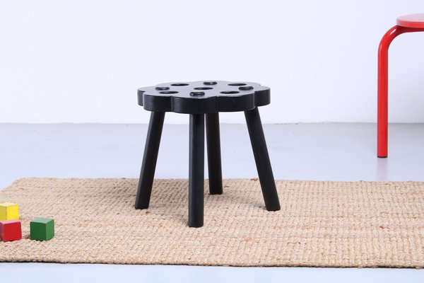 Black Wood Flower Shaped Ryssby Stool from Ikea, 2014-XT-2041403