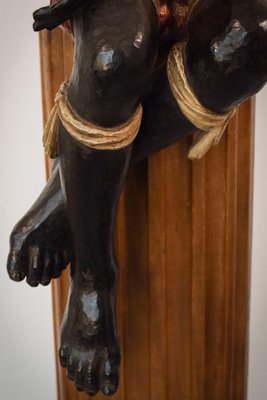 Blackamoor Polychrome Column-AOI-1360119