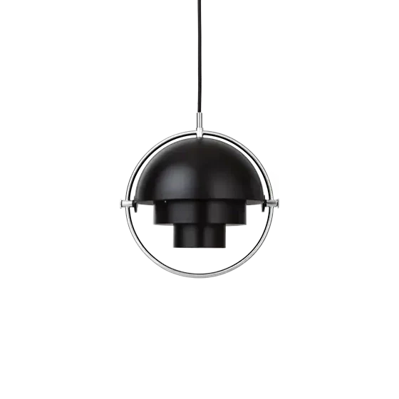 Multi-Lite Pendant Lamp by Gubi #Small/Black Semi Matt/Chrome