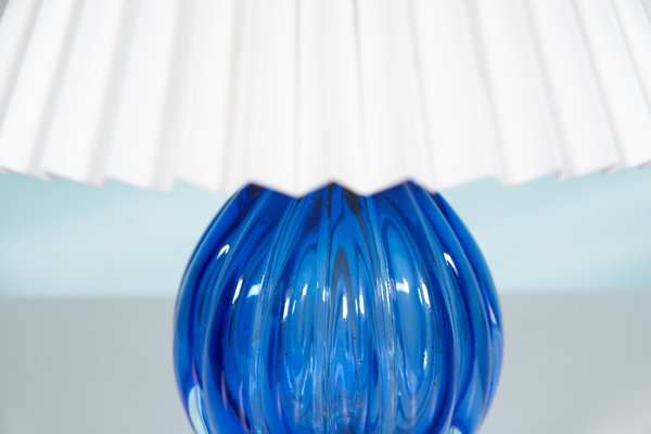 Bleu Murano Glass Table Lamp, 1950s-HGA-1790950