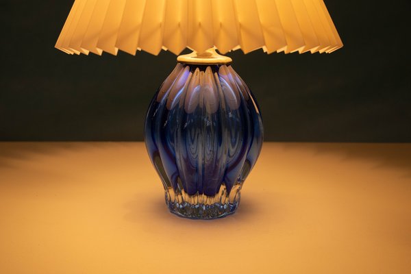 Bleu Murano Glass Table Lamp, 1950s-HGA-1790950