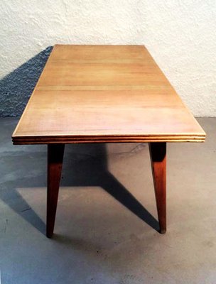 Blonde Oak Dining Table, 1930s-GGK-627234