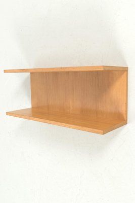 Blonde Veneer Wall Shelf-OKG-1750993