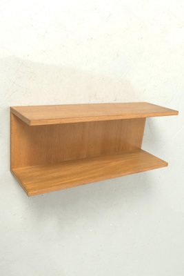 Blonde Veneer Wall Shelf-OKG-1750993