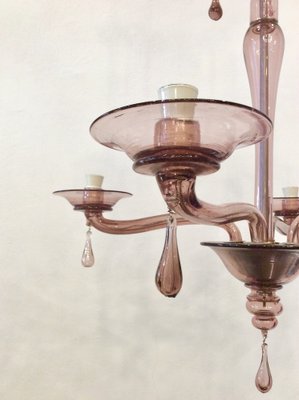 Blown Glass Chandelier from Venini, 1920s-QZG-1794514