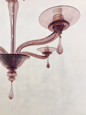 Blown Glass Chandelier from Venini, 1920s-QZG-1794514