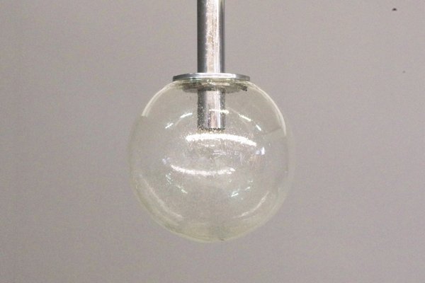 Blown Glass Sphere Suspension Light, 1970s-KNM-1386243