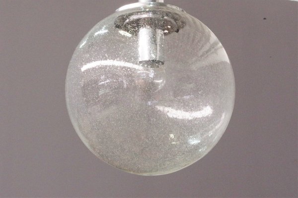 Blown Glass Sphere Suspension Light, 1970s-KNM-1386243