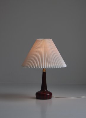 Blown Glass Table Lamp by Esben Klint for Le Klint & Holmegaard, Denmark, 1970s-WRF-968326