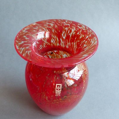 Blown Glass Vase from Mdina Glass Malta, 1970s-WK-765610