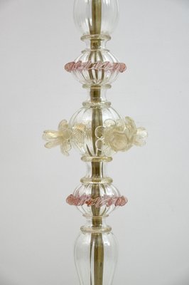 Blown Murano Glass Ca'Rezzonico Floor Lamp with 6 Arms, Italy, 1950s-FER-1223475