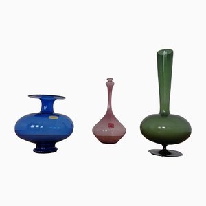 Blown Vases by Thuringian Glaskunst Lauscha, 1960, Set of 3-RDW-1312922