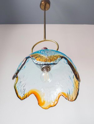 Blue and Amber Murano Glass Lamp, 1970s-JWI-1299363