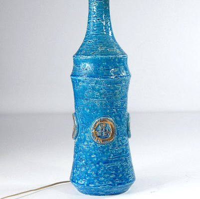 Blue and Gold Ceramic Table Lamp from Bitossi, 1960s-GIW-938644