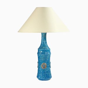 Blue and Gold Ceramic Table Lamp from Bitossi, 1960s-GIW-938644