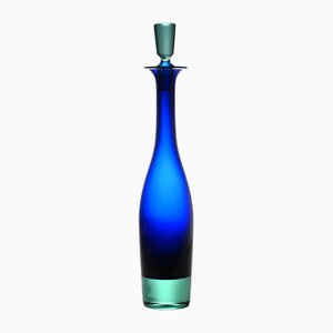 Blue and Green Glass Decanter by Anna Kjaer for Royal Copenhagen, 1990s-IXK-1782544