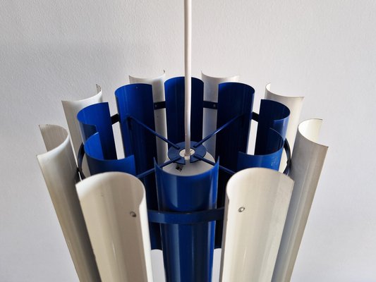 Blue and White Pendant Lamp by Yki Nummi for Orno, Finland, Mexico, 1960s-NV-1744097