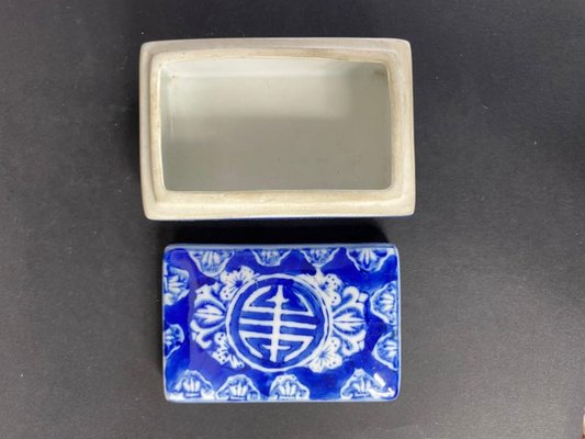 Blue and White Porcelain Ink Writing Jewerly Box, 1900-BXG-1812704