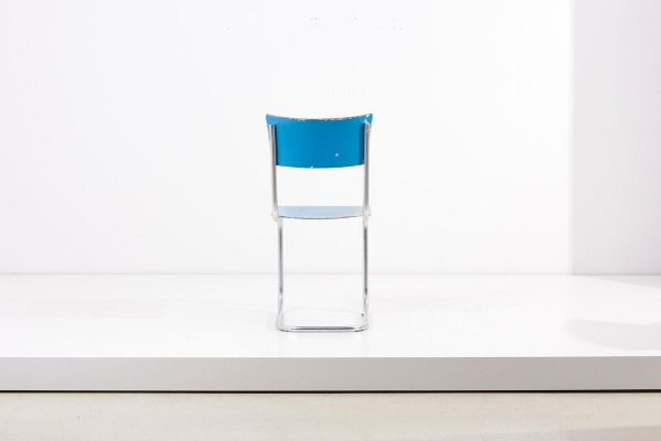 Blue Chairs from Mucke Melder, Germany, 1930s, Set of 4-SFD-824963