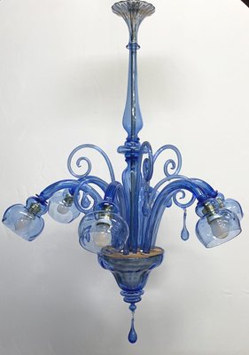 Blue Chandelier attributed to Venini, 1930-XQC-1417042