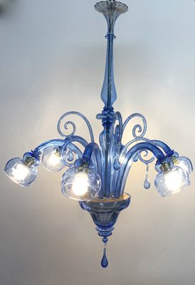 Blue Chandelier attributed to Venini, 1930-XQC-1417042