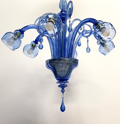 Blue Chandelier attributed to Venini, 1930-XQC-1417042