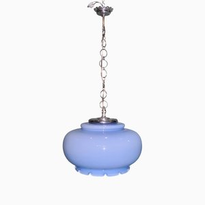 Blue Crystal Roof Lamp, 1970s-ROJ-1454618