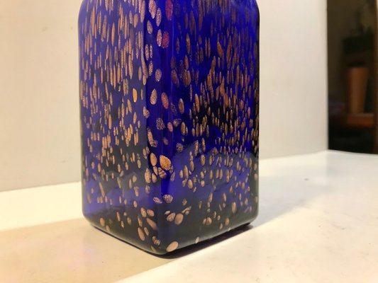 Blue Crystal Vase with Rose Gold Speckles from Joska, 1970s-LCR-824454