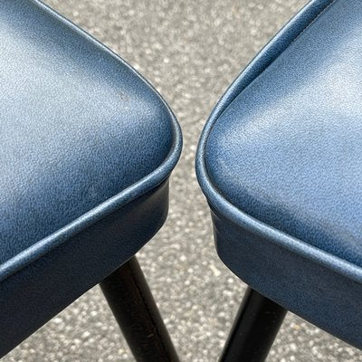 Blue Dining Chairs, Italy, 1950s, Set of 2-WQC-1374392