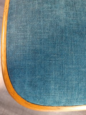 Blue Fabric & Beech Chairs by Oswald Haerdtl for TON, Set of 4-EYI-1177240