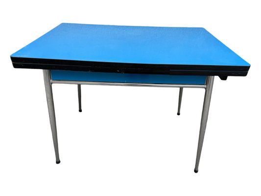 Blue Formica Table & Chairs from Jafae, 1960s, Set of 5-SDV-2018428