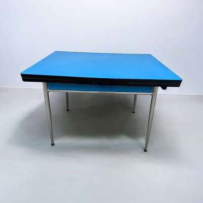 Blue Formica Table & Chairs from Jafae, 1960s, Set of 5-SDV-2018428