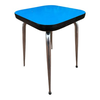 Blue Formica Table & Chairs from Jafae, 1960s, Set of 5-SDV-2018428