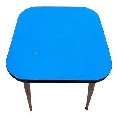 Blue Formica Table & Chairs from Jafae, 1960s, Set of 5-SDV-2018428