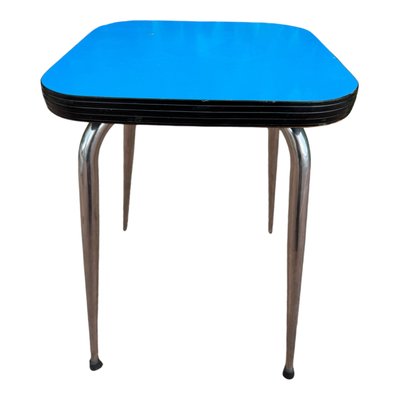 Blue Formica Table & Chairs from Jafae, 1960s, Set of 5-SDV-2018428