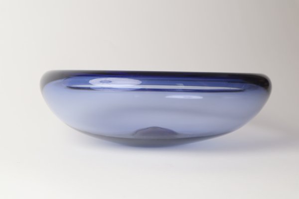 Blue Glass 17792 Fruit Bowl By Per Lütken for Holmegaard-ESB-1368093