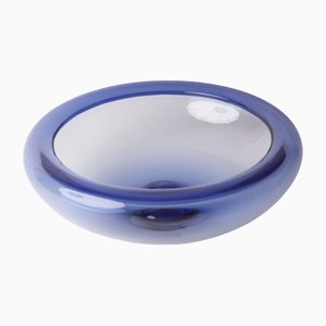 Blue Glass 17792 Fruit Bowl By Per Lütken for Holmegaard-ESB-1368093