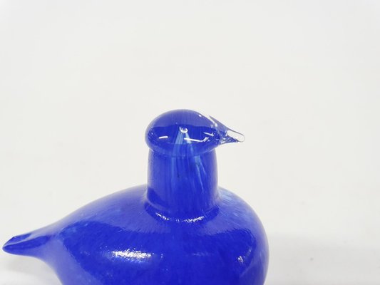 Blue Glass Bird by Oiva Toikka for Iittala, Finland, 1970s-ZO-1363575