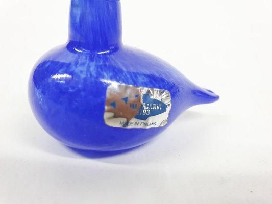 Blue Glass Bird by Oiva Toikka for Iittala, Finland, 1970s-ZO-1363575