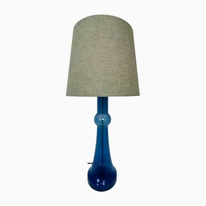 Blue Glass Table Lamp attributed to Nanny Still for Raak, 1970s-WZZ-1388706