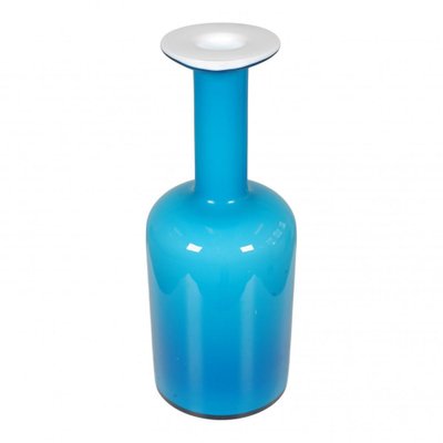 Blue Glass Vase from Otto Brauer Holmegaard-MTD-1400054