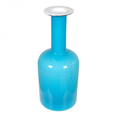 Blue Glass Vase from Otto Brauer Holmegaard-MTD-1400051